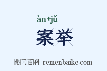 案举是什么意思的图片